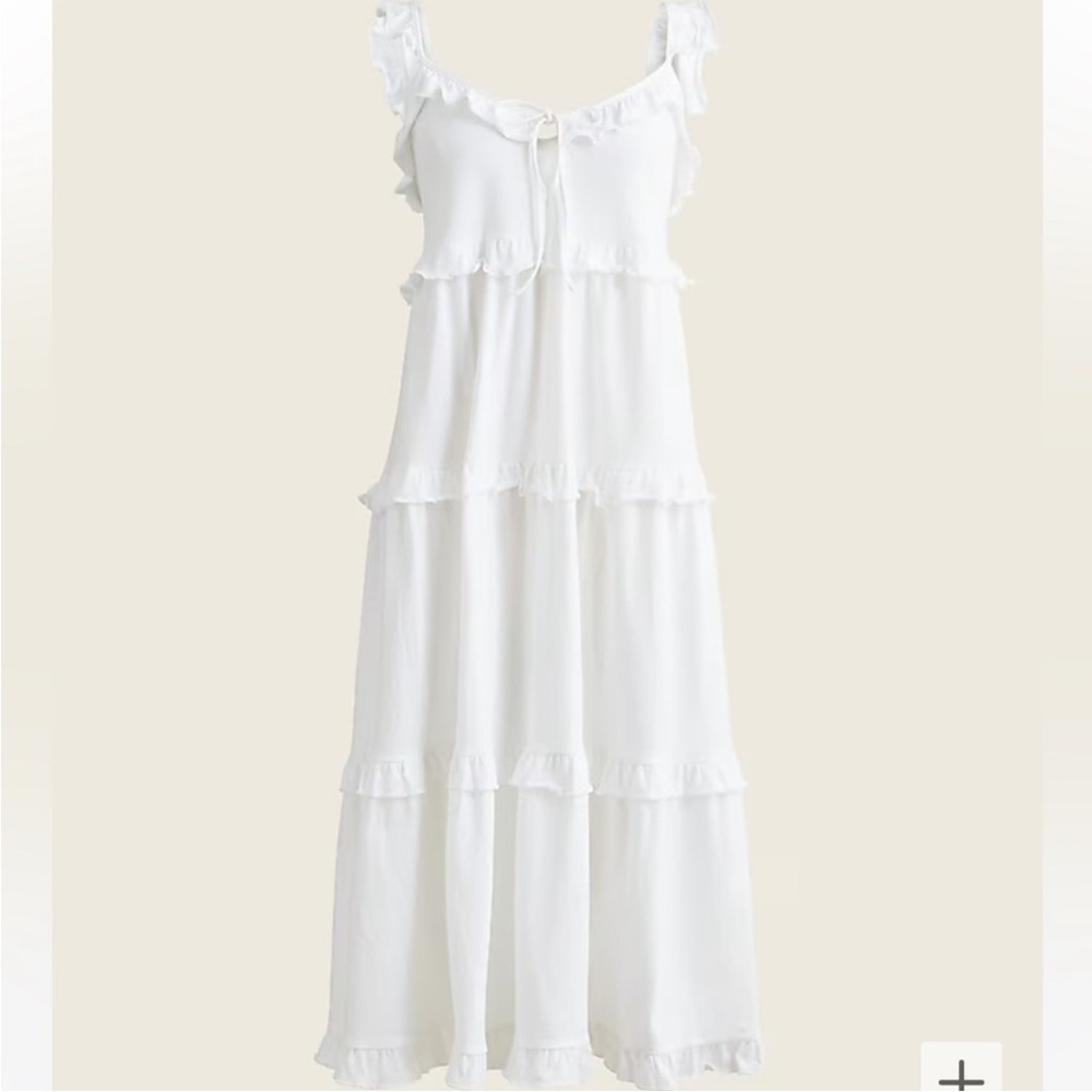 J. Crew Tiered Knit Keyhole Dress